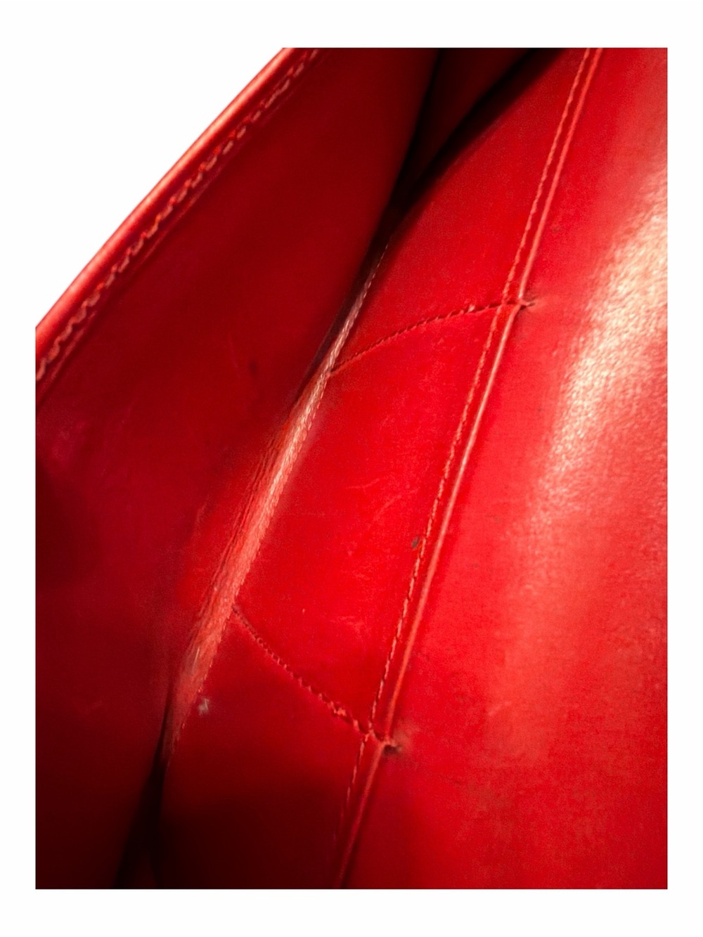 ⁠Auth Louis Vuitton Castilian Red Epi Leather Long Flap Wallet Envelope - Picture 5 of 6